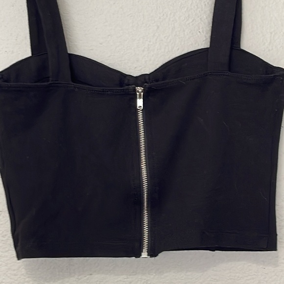 SHINESTAR BLACK CORSET TANK TOP - Picture 9 of 12